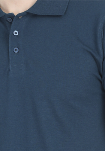 Classic Polo Neck Half Sleeve petrol blue