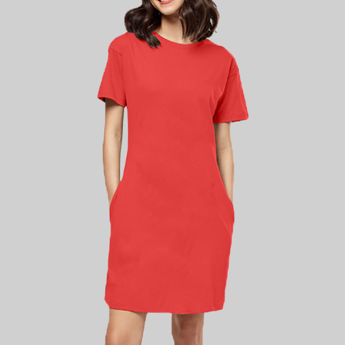 T-Shirt Dress Red