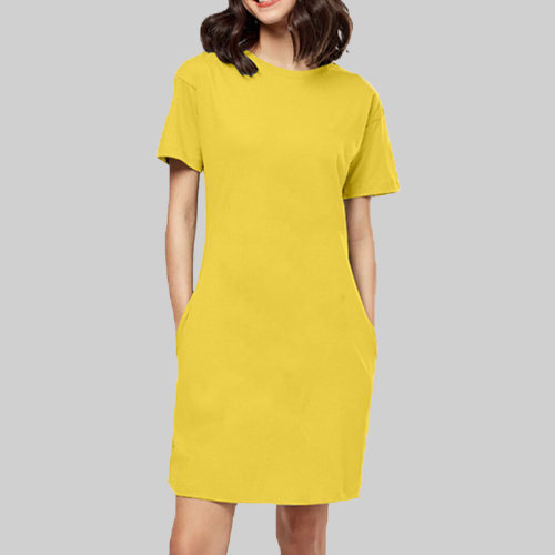 T-Shirt Dress Mustard