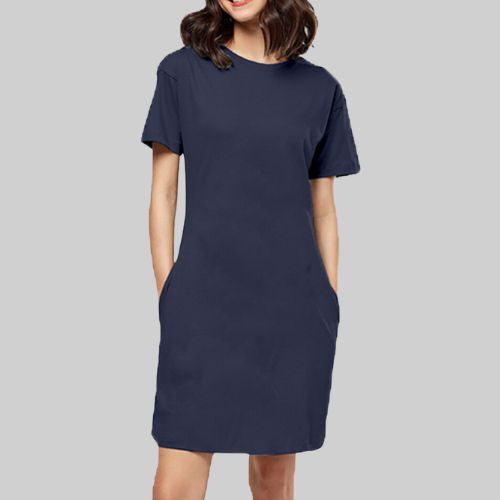 T-Shirt Dress Navy Blue