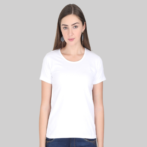 Classic White T-Shirt Half Sleeves