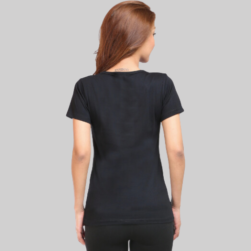 Classic Black T-Shirt Half Sleeves