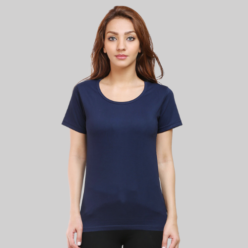 Classic Navy Blue T-Shirt Half Sleeves