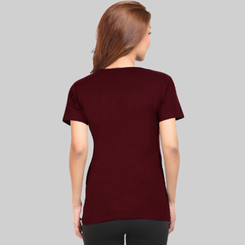 Classic Maroon T-Shirt Half Sleeves