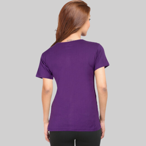 Classic Purple T-Shirt Half Sleeves