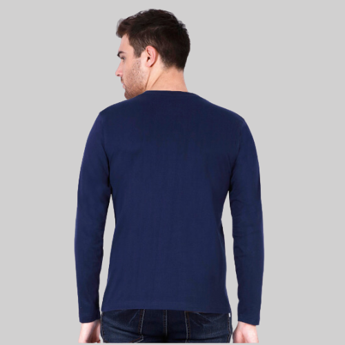 Full Sleeve Navy Blue T-Shirt