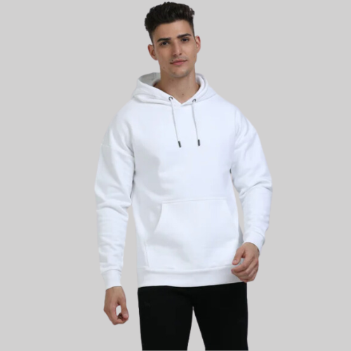 Oversized Hooded Sweatshirt White