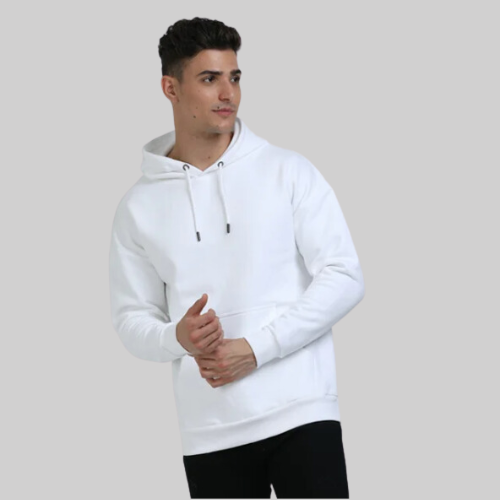 Oversized Hooded Sweatshirt White