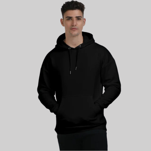 Oversized Hooded Sweatshirt Black