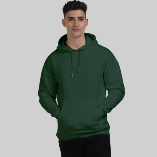 Oversized Hooded Sweatshirt Green
