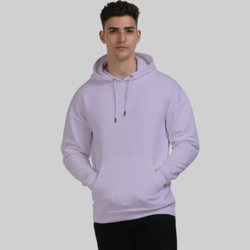 Oversized Hooded Sweatshirt Lavender