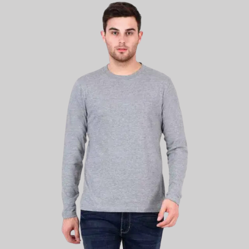 Full Sleeve Grey T-Shirt