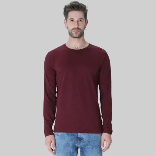 Full Sleeve Maroon T-Shirt