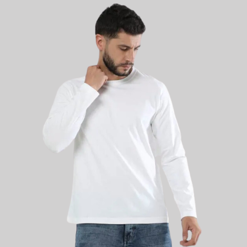 Full Sleeve White T-Shirt
