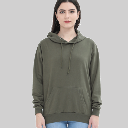 Hooded Sweatshirt Military Green