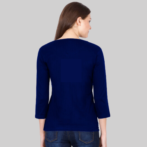 3/4 Sleeve Royal Blue T-Shirt