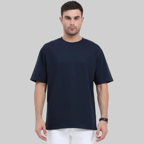 Oversized T-Shirt Navy Blue