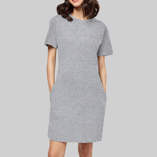 T-Shirt Dress Grey