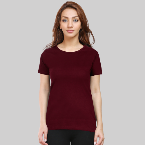 Classic Maroon T-Shirt Half Sleeves