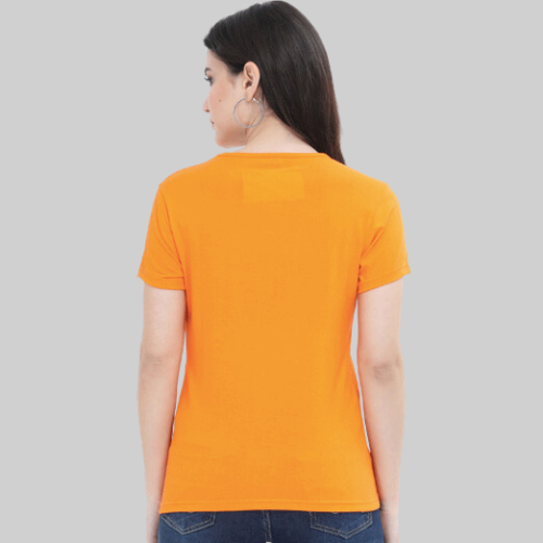 Classic Orange T-Shirt Half Sleeves