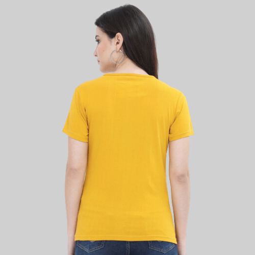 Classic Yellow T-Shirt Half Sleeves