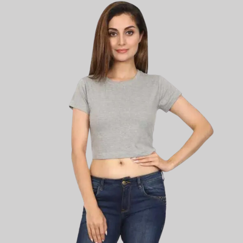 Crop Top Grey